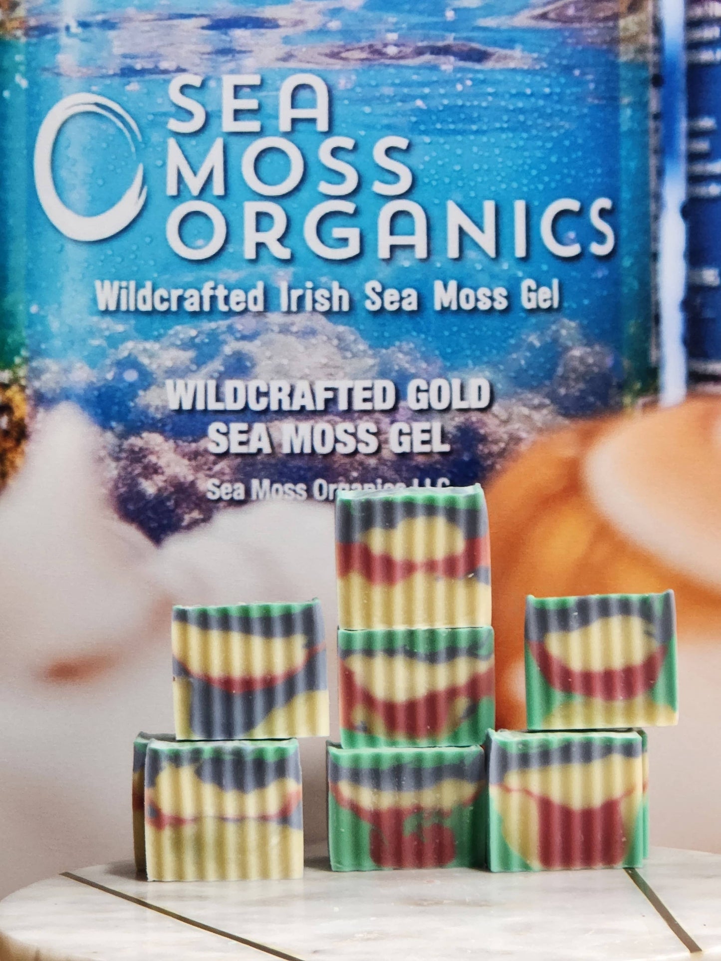 Sea Moss & Organic Extra Virgin Oil & Turmeric Bar Soap