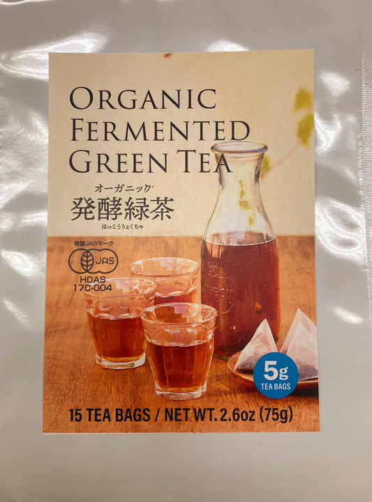 Organic Fermented Green Tea ( Naturally Detox & Cleanse Your Body) 5g(15 Bags)