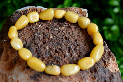 Yellow Aventurine Nugget Bracelet ~ Crystal Nuggets Jewelry