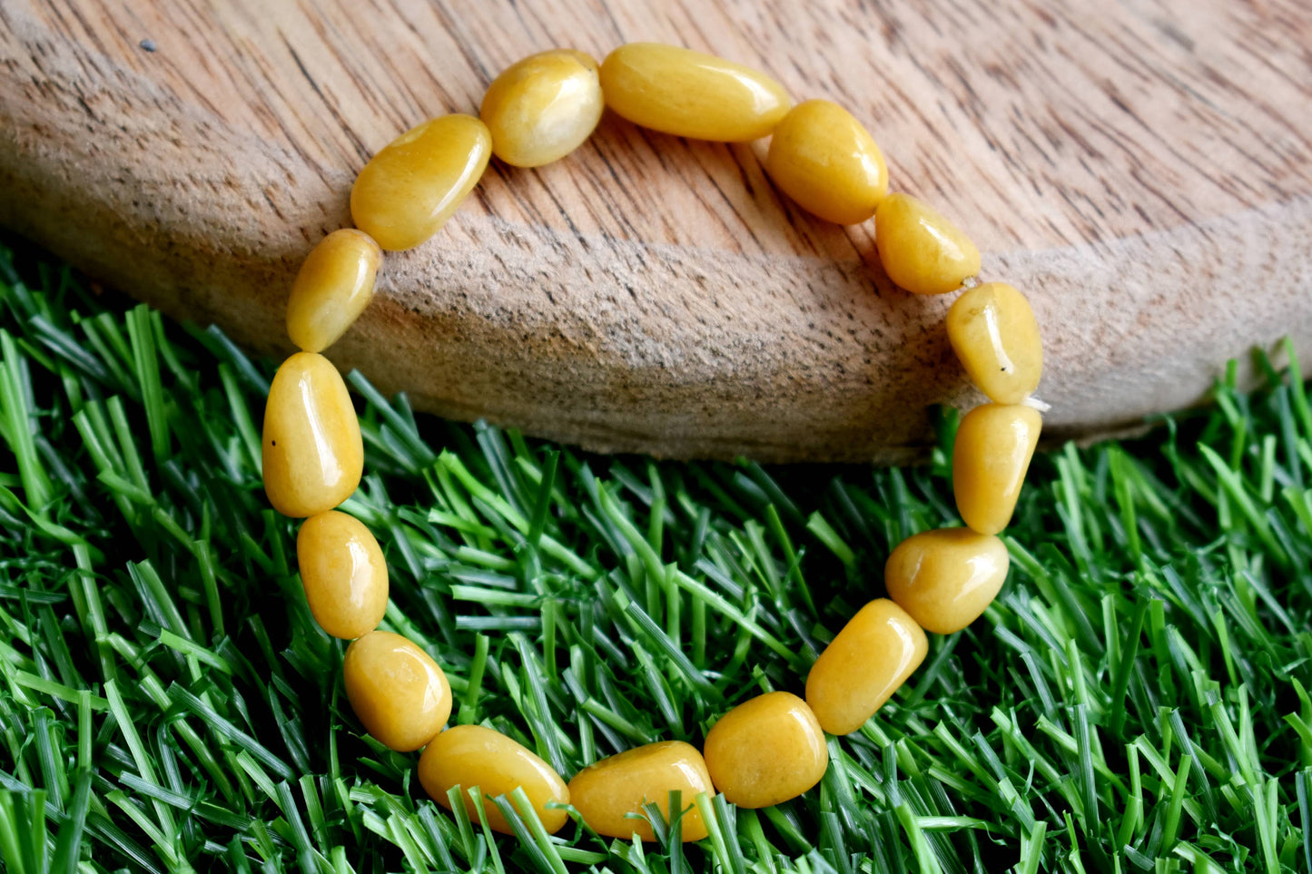 Yellow Aventurine Nugget Bracelet ~ Crystal Nuggets Jewelry