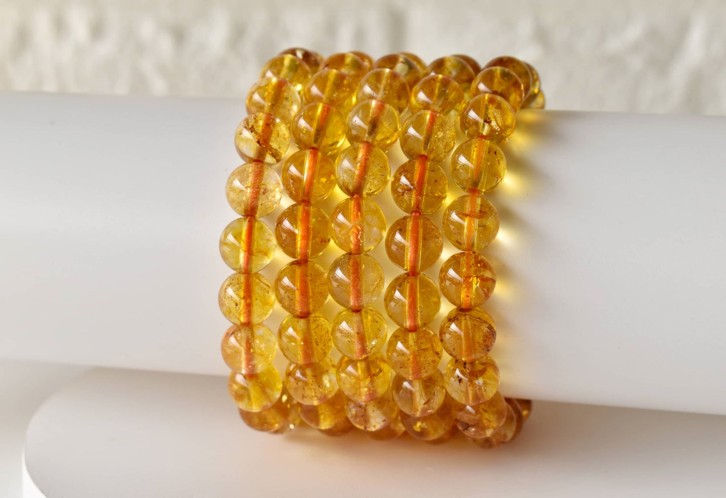 Heated Citrine Bracelet (Protection and Anxiety Relief)