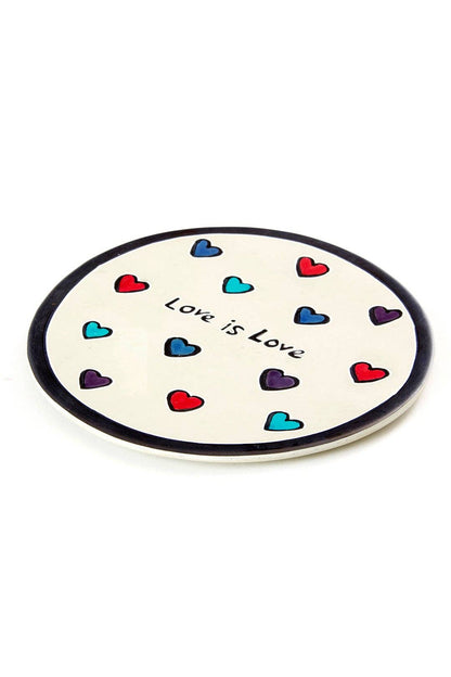 Kenyan Soapstone Love is Love Decorative Plate