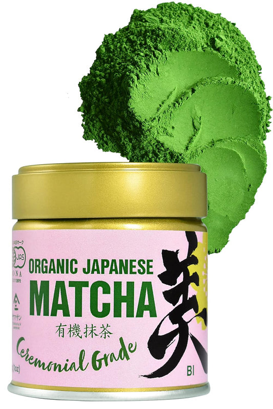 Japanese Ceremonial Grade Matcha, Matcha Green Tea Powder, 100％ Authentic Japanese Origin, From Uji Kyoto, Japan (30g)