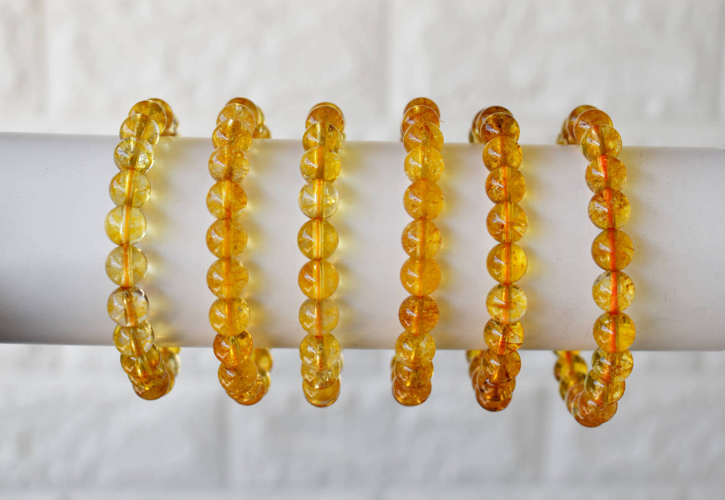 Heated Citrine Bracelet (Protection and Anxiety Relief)