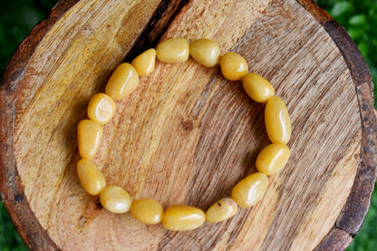 Yellow Aventurine Nugget Bracelet ~ Crystal Nuggets Jewelry